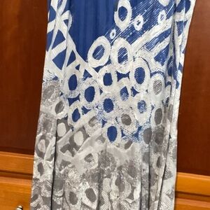 Nic + Zoe Blue and Gray Women's Dress, Size 1X